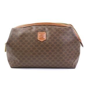 Celine clutch bag pouch brown Macadam